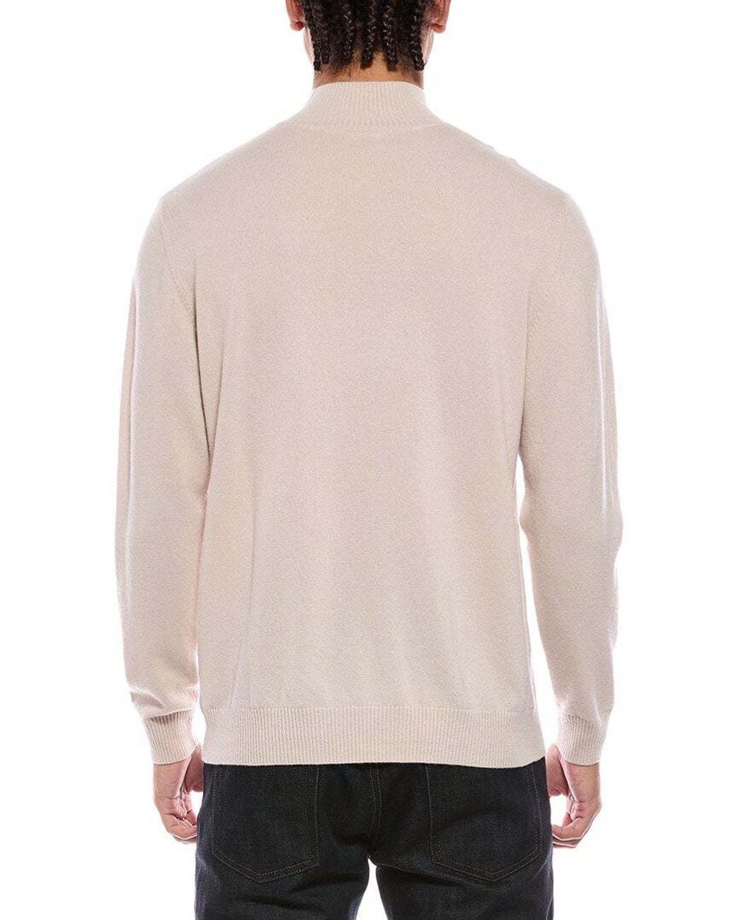 N.Peal Cashmere Natural Mayfair Cashmere Turtleneck Sweater for men