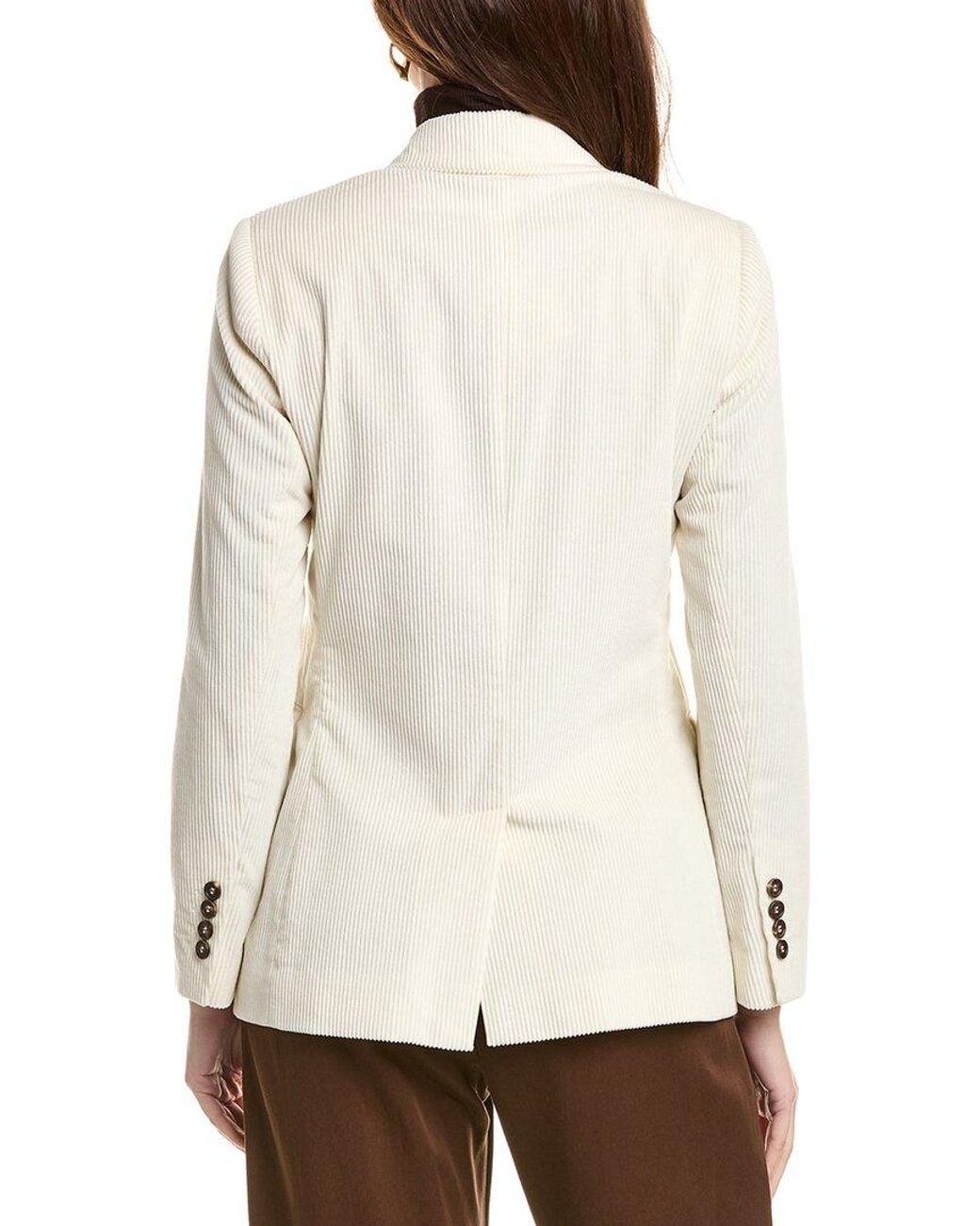 Brunello Cucinelli Natural Cashmere-Blend Jacket