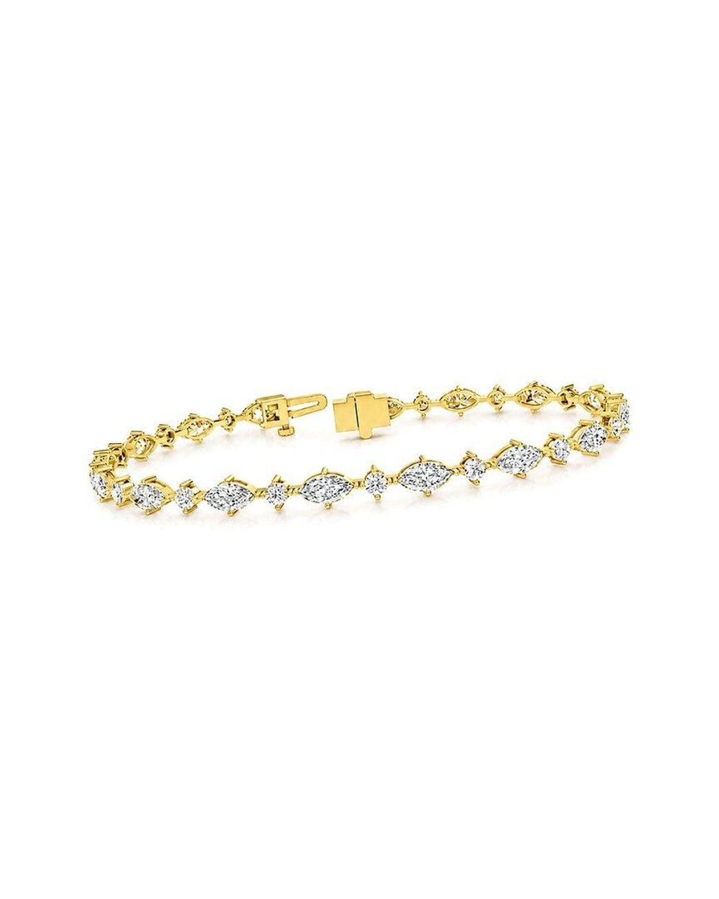 Lab Grown Diamonds White 14K 5.62 Ct. Tw. Lab-Grown Diamond Tennis Bracelet