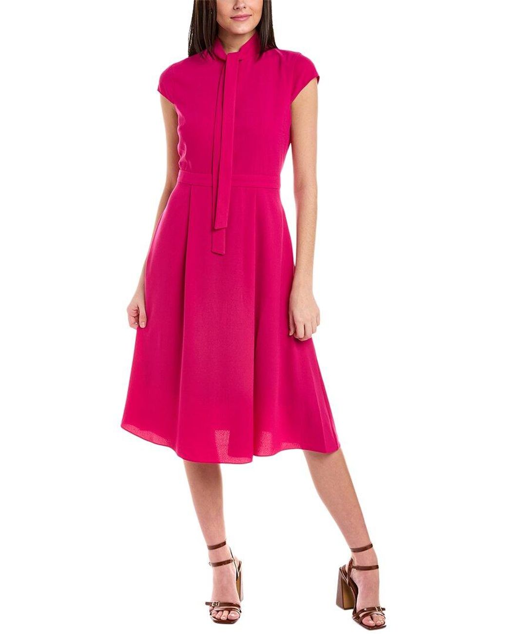 Alexia Admor Kidman Midi Dress in Pink | Lyst
