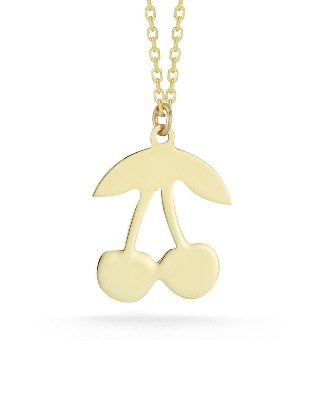 Ember Fine Jewelry Metallic 14k Cherry Necklace