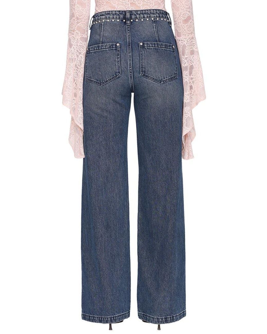 Avec Les Filles Blue Denim Pant