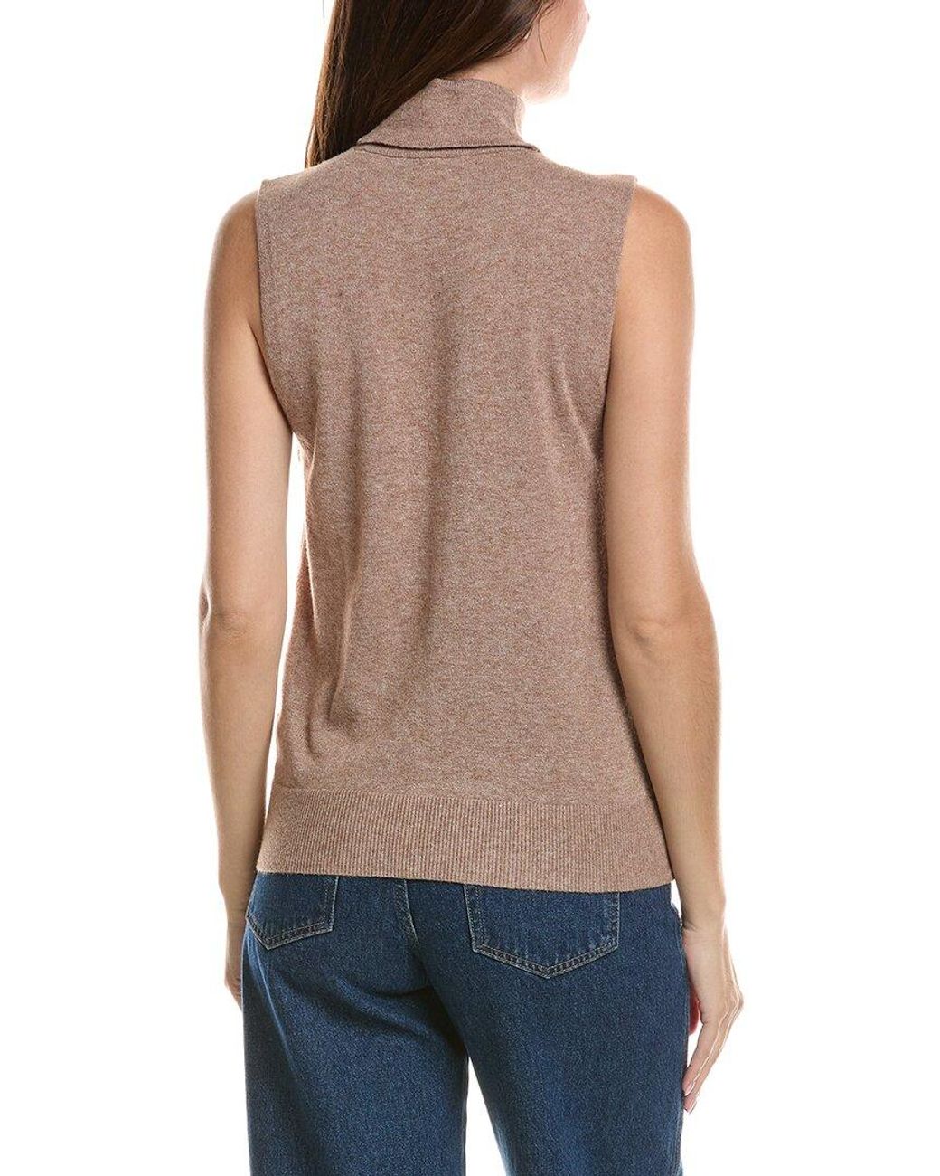 Splendid Blue Emily Mock Neck Sweater Tank