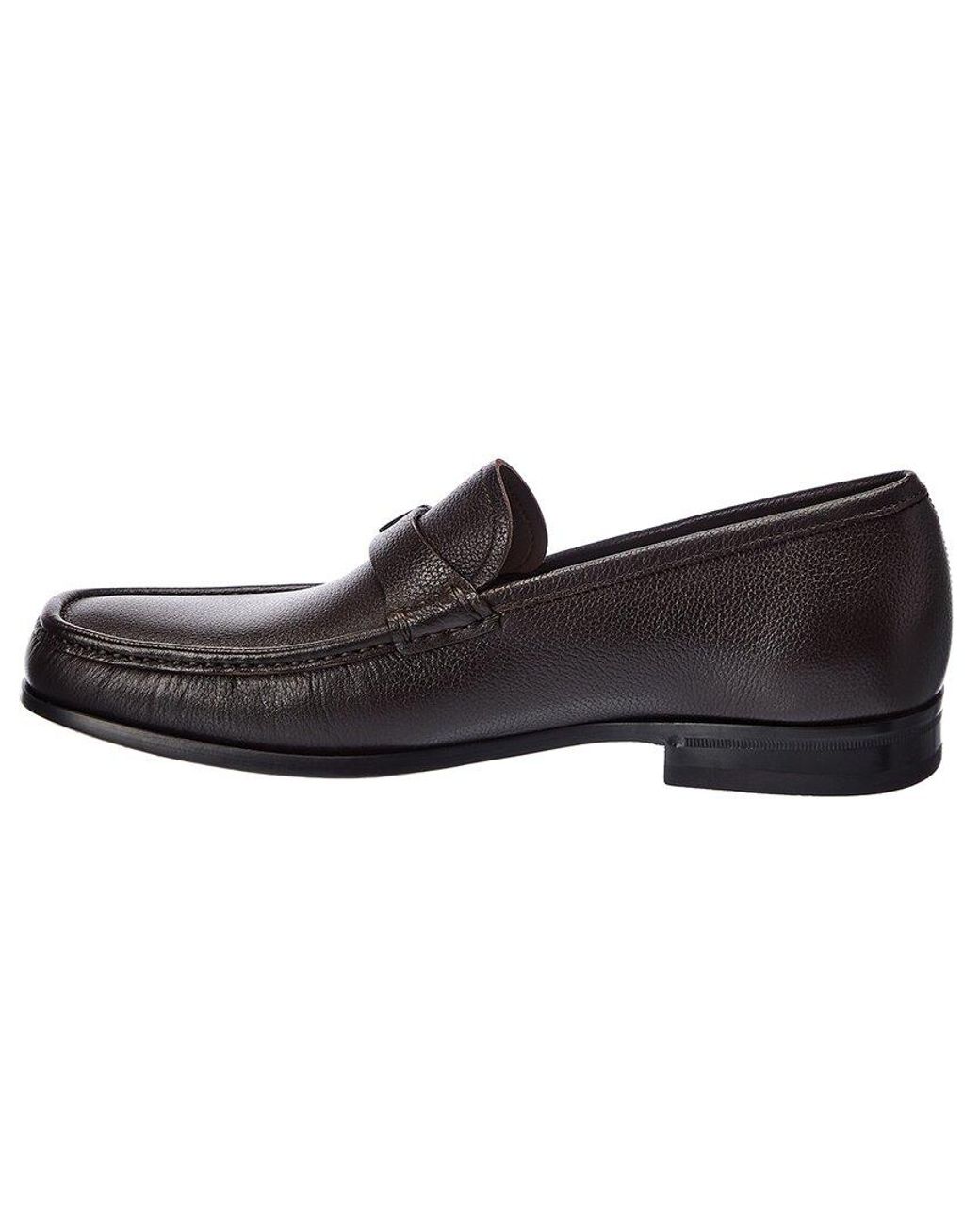 Ferragamo Adam Gancini Leather Loafer 