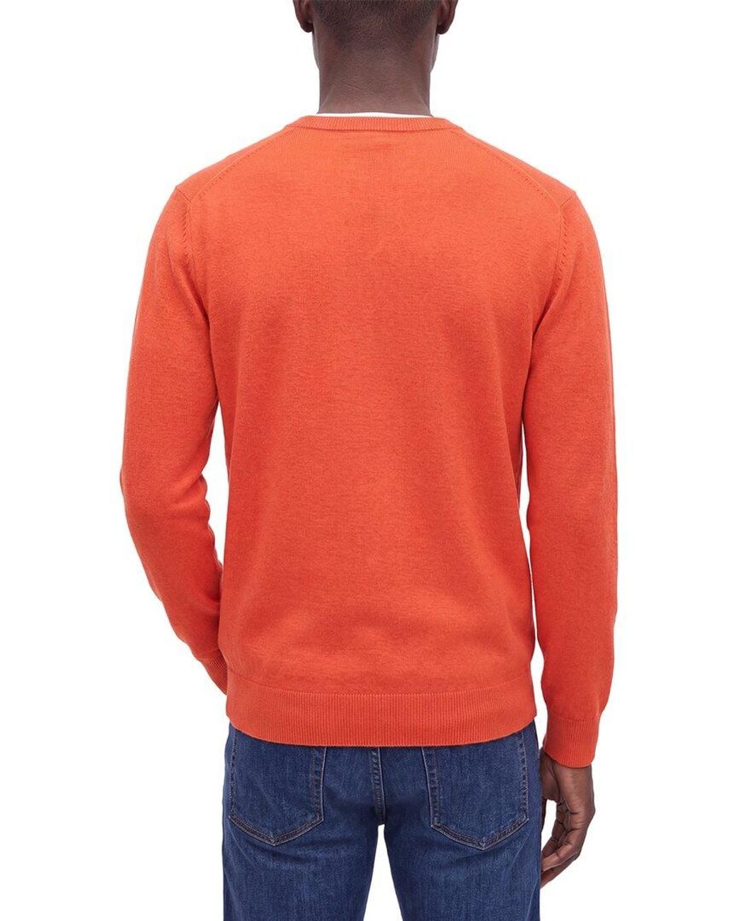 N.Peal Cashmere Red Burlington Cashmere V-Neck Sweater for men