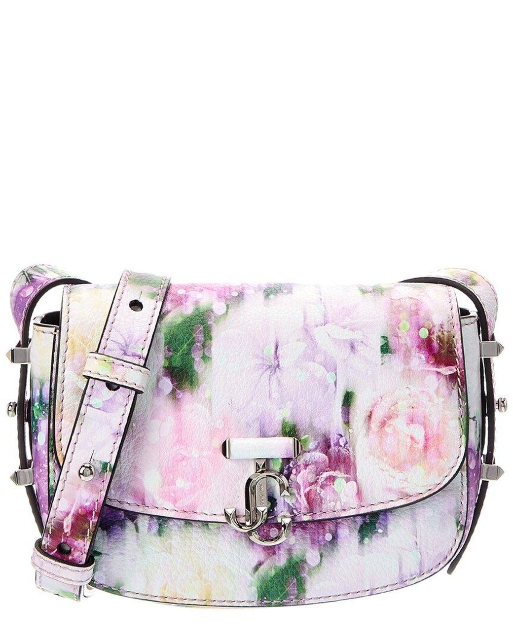 Jimmy Choo Pink Varenne Leather Satchel