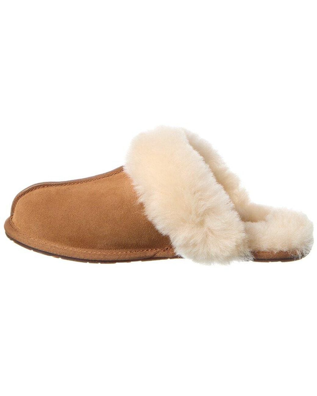 Ugg Natural Scuffette Ii Suede & Shearling Slipper