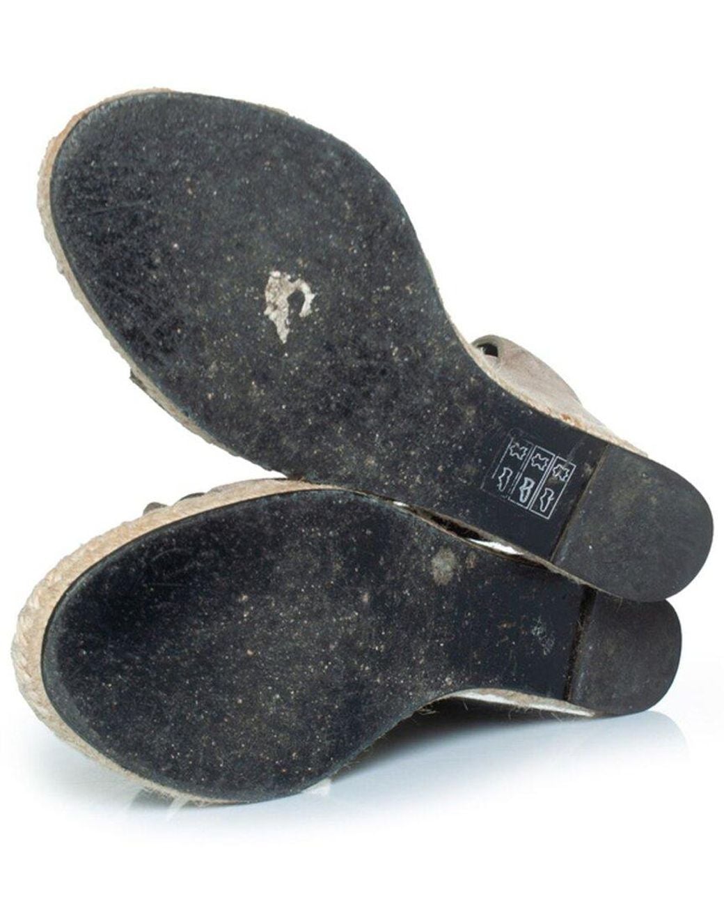 Balenciaga Metallic Suede Wedge Sandal (Authentic Pre-Loved)