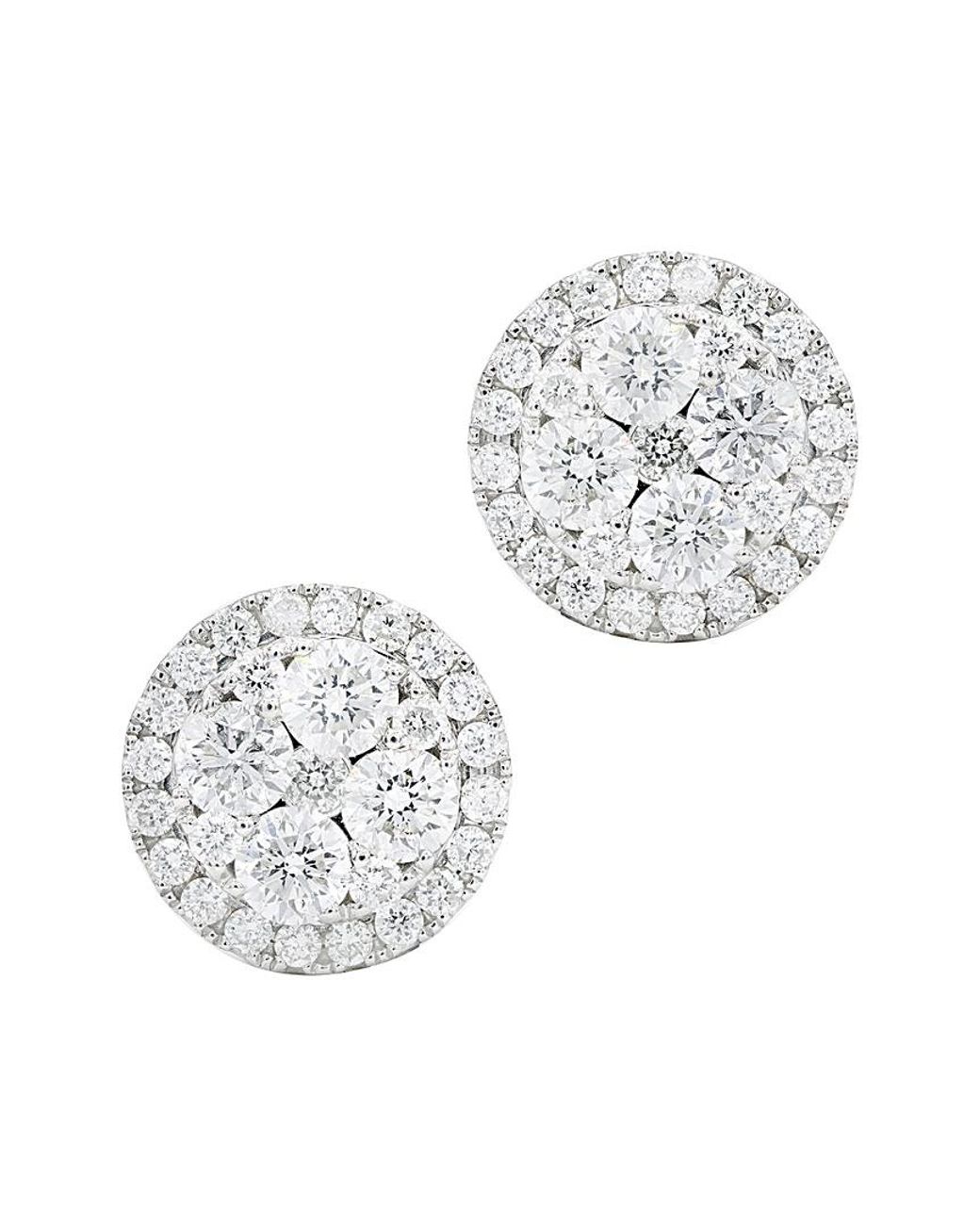 Diana M White Fine Jewelry 14k 1.66 Ct. Tw. Diamond Earrings