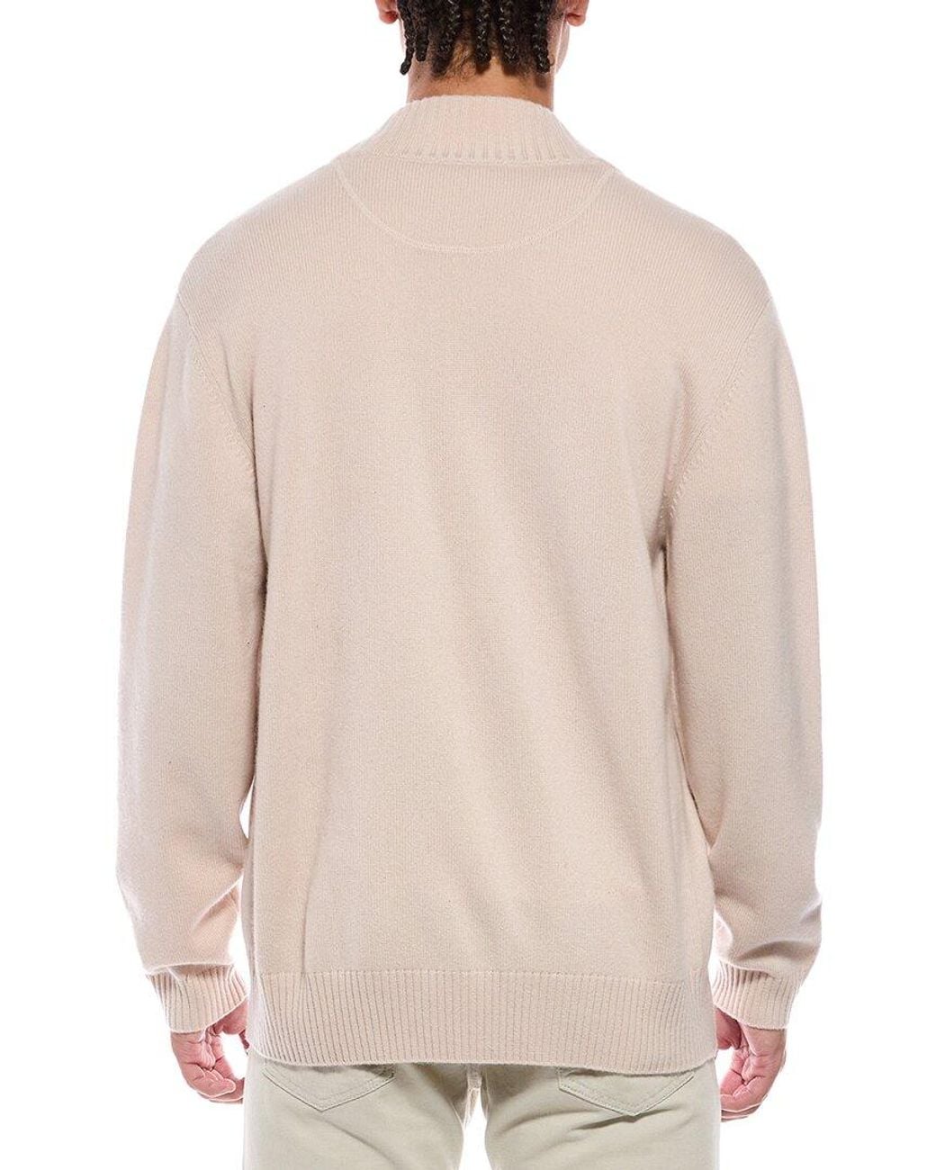 N.Peal Cashmere Natural Cashmere Cardigan for men