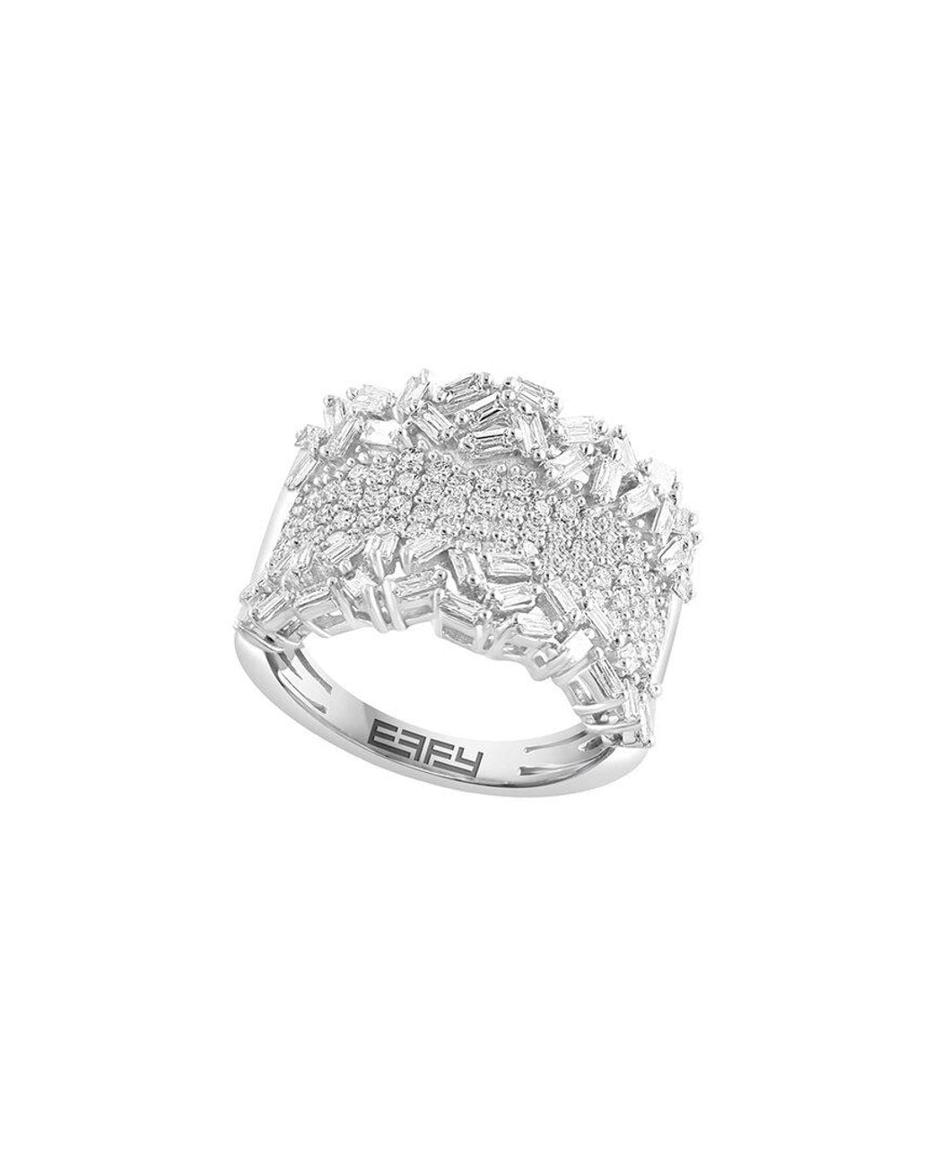 Effy Fine Jewelry White 14K 1.27 Ct. Tw. Diamond Ring