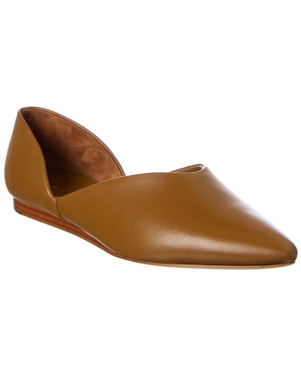 vince behati leather flat