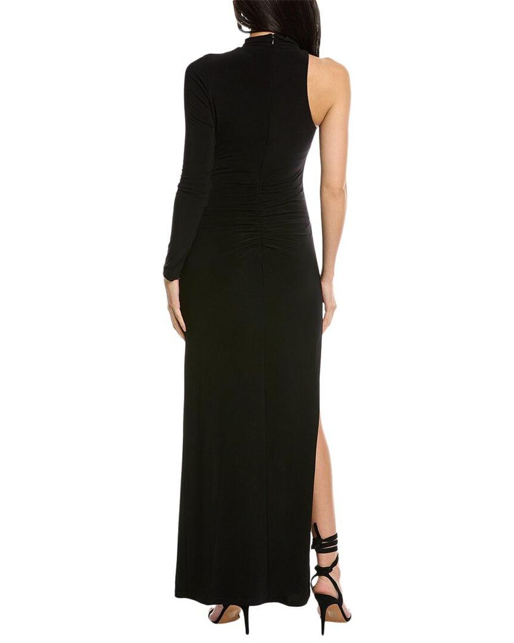 BCBGMAXAZRIA One shoulder Gown in Black Lyst