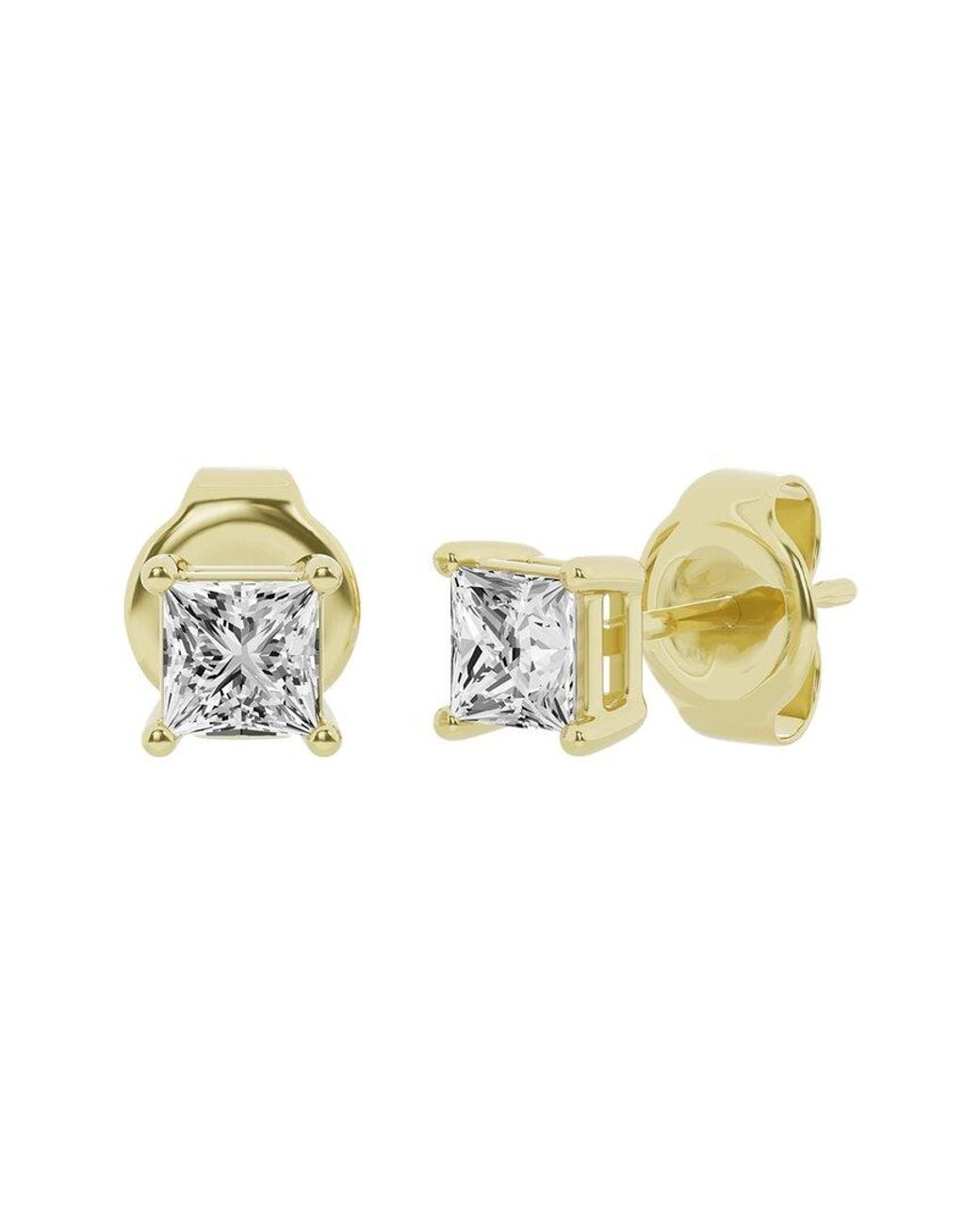 Lab Grown Diamonds Metallic 14K 1.00 Ct. Tw. Lab-Grown Diamond Studs