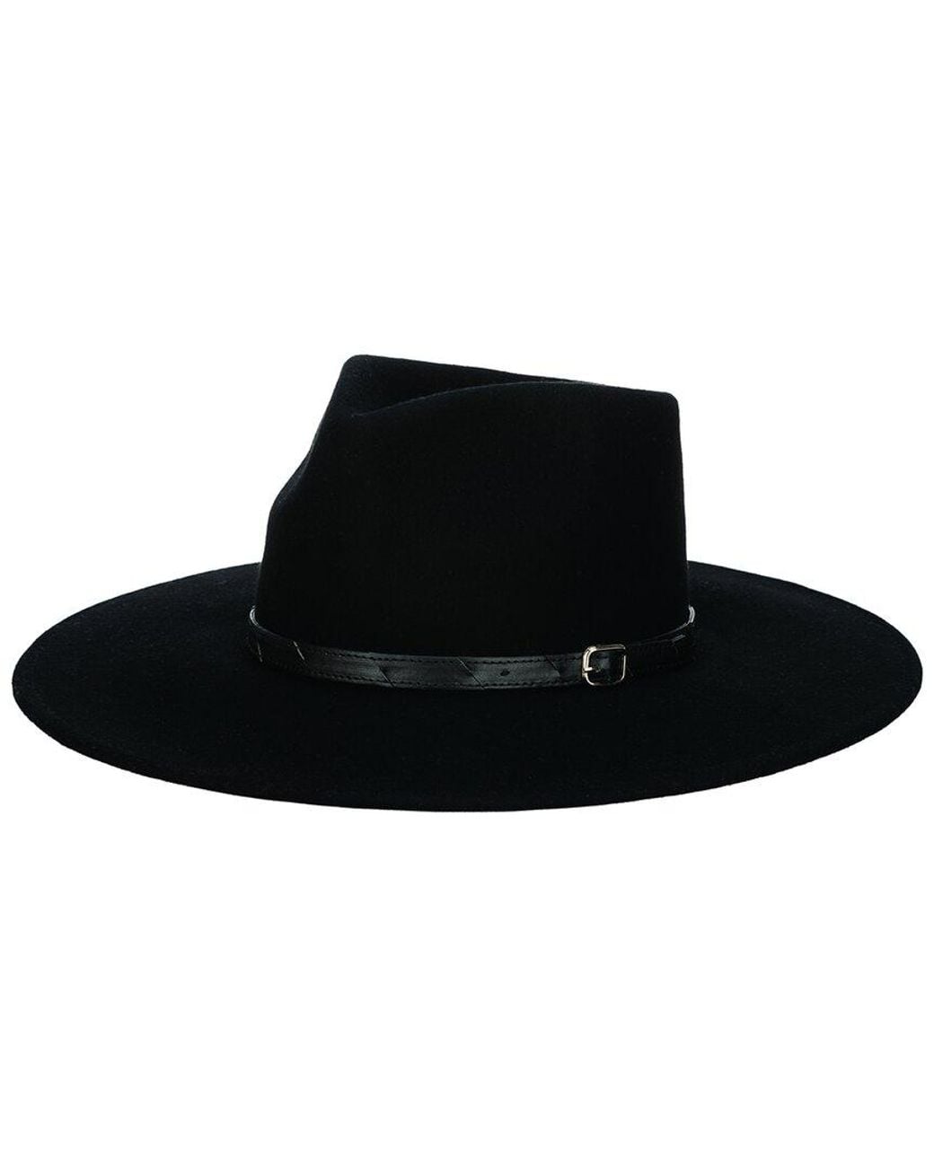 San Diego Hat Black Flameworthy Wool Fedora