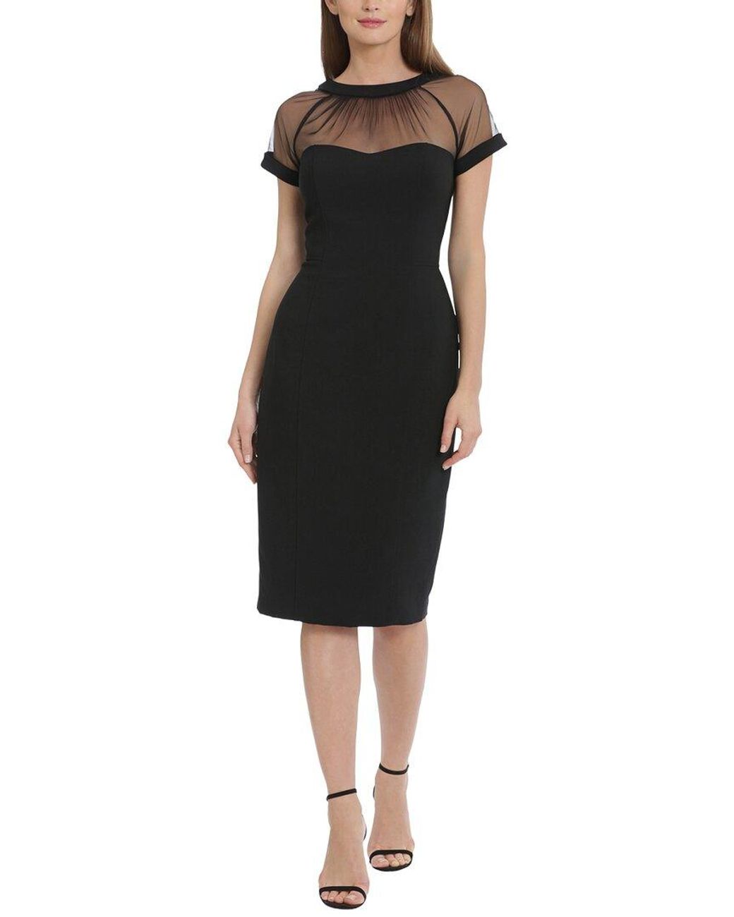 Maggy London Black Midi Dress