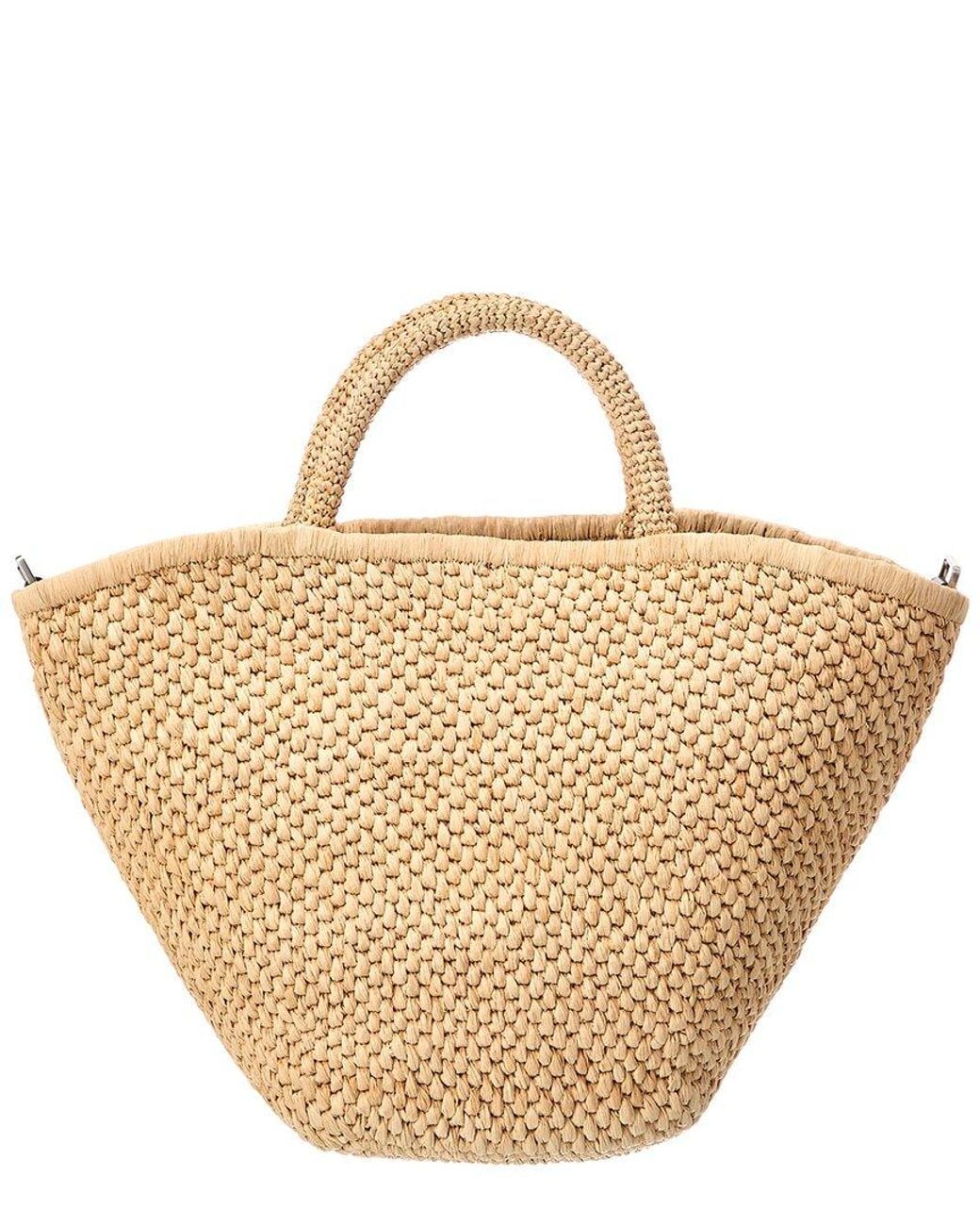 Proenza Schouler Natural Chelsea Large Raffia & Leather Tote