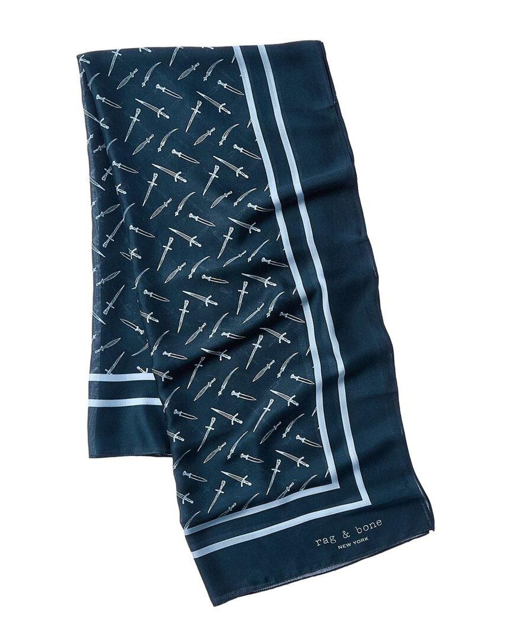 Rag & Bone Blue Dagger Scarf