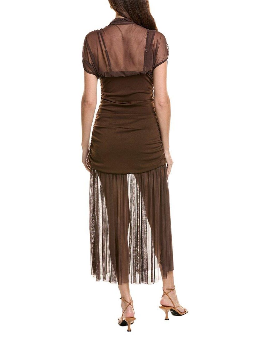 IPPONELLI Brown Midi Dress