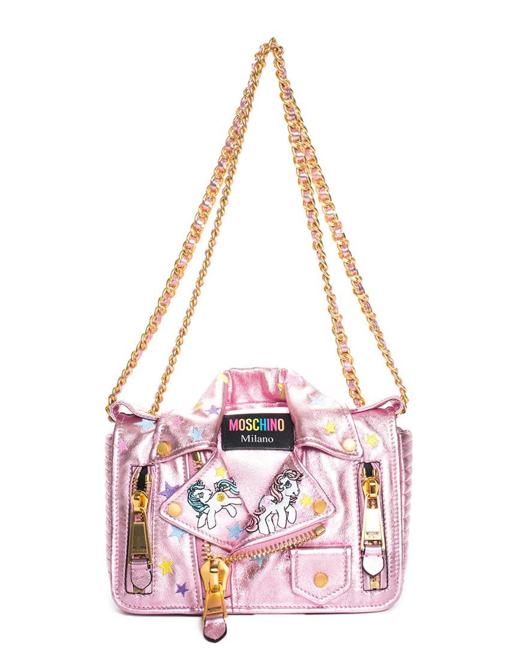 Moschino Limited Edition 2018 Pink Metallic Leather My Little Pony ...