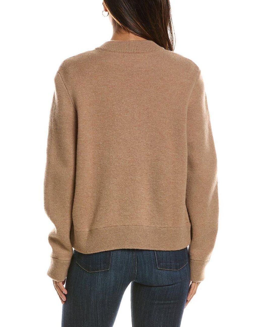Forte Natural Zip 100% Cashmere Bomber Cardigan
