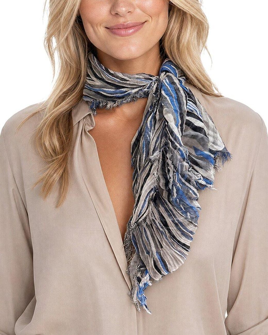 Blue Pacific Blue Bl Stripes Neckerchief