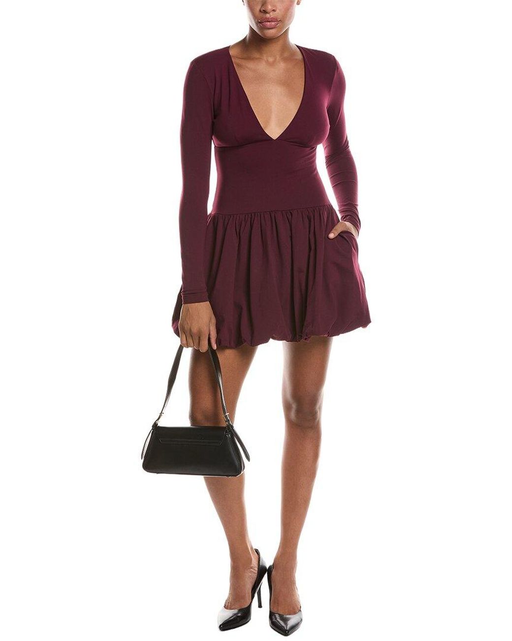 Susana Monaco Red Bubble Mini Dress