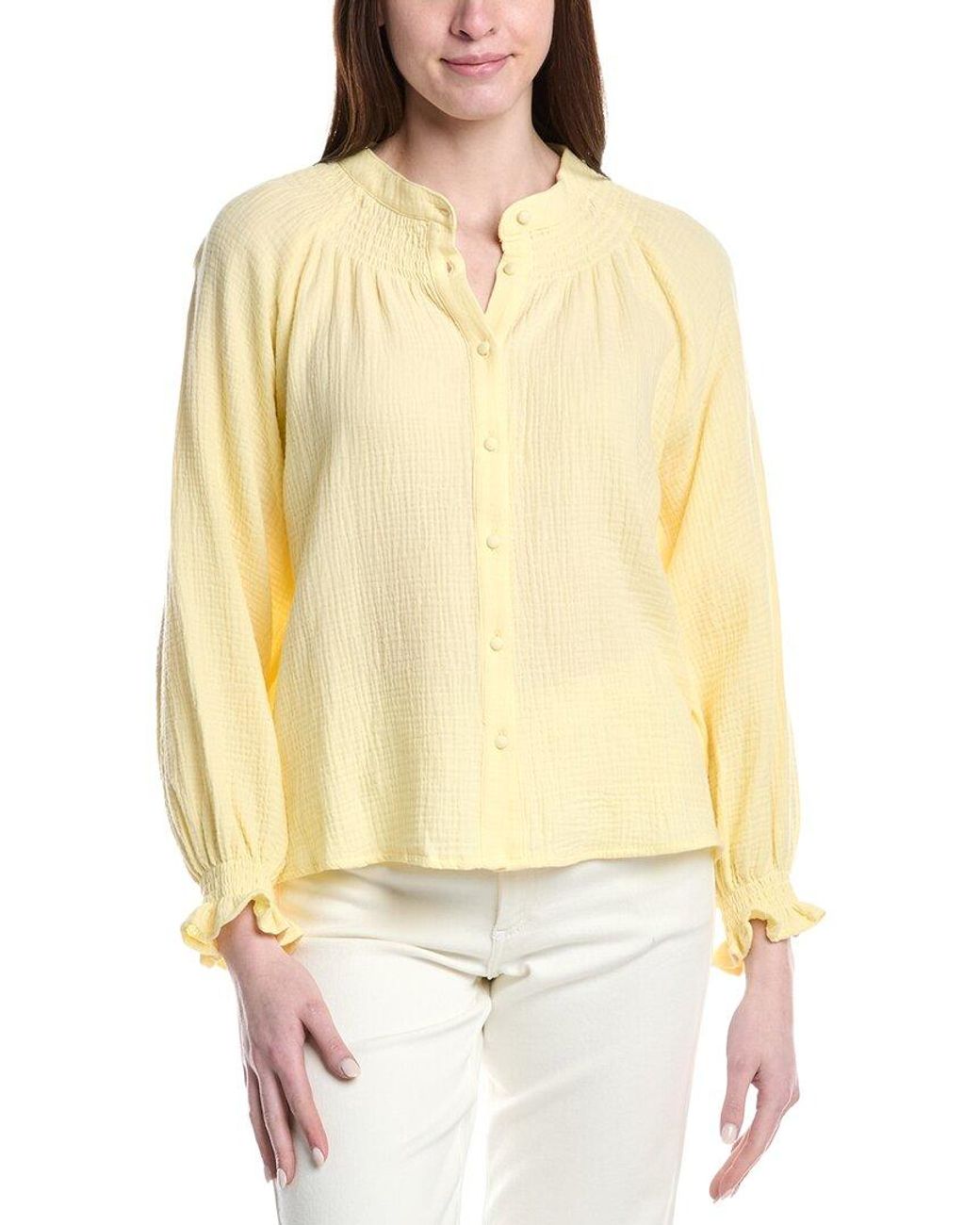 ANNA KAY Yellow Indiana Gauze Shirt