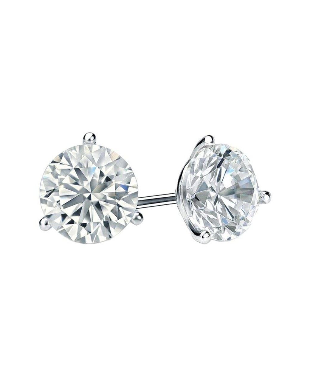 Diana M Metallic Diana M. Fine Jewelry 14K 8.00 Ct. Tw. Lab-Grown Diamond Studs