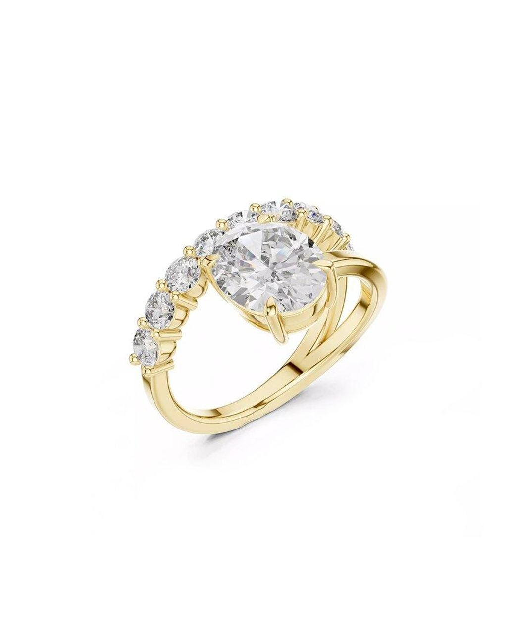 Lab Grown Diamonds White 14K 3.50 Ct. Tw. Lab-Grown Diamond Ring