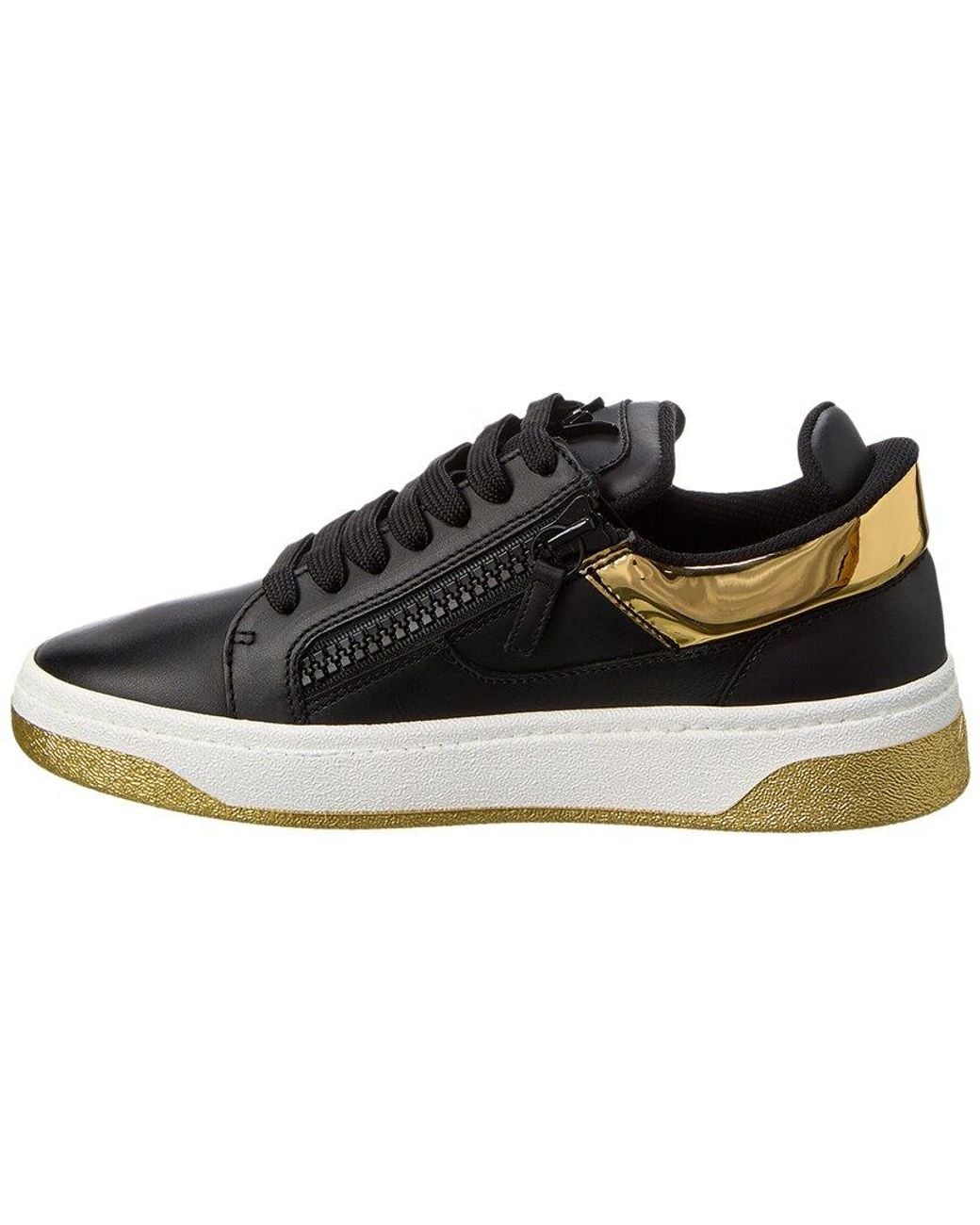 Giuseppe Zanotti Black Gz94 Leather Sneaker