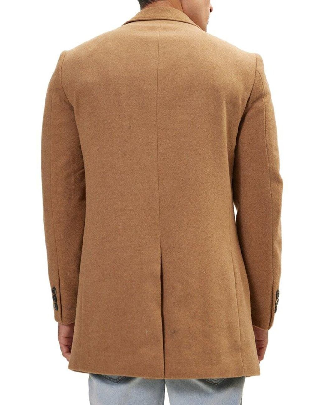 Ron Tomson Brown Overcoat for men