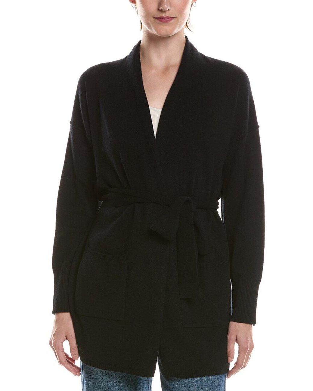 Michael Stars Black Nyx Wool & Cashmere-blend Cardigan
