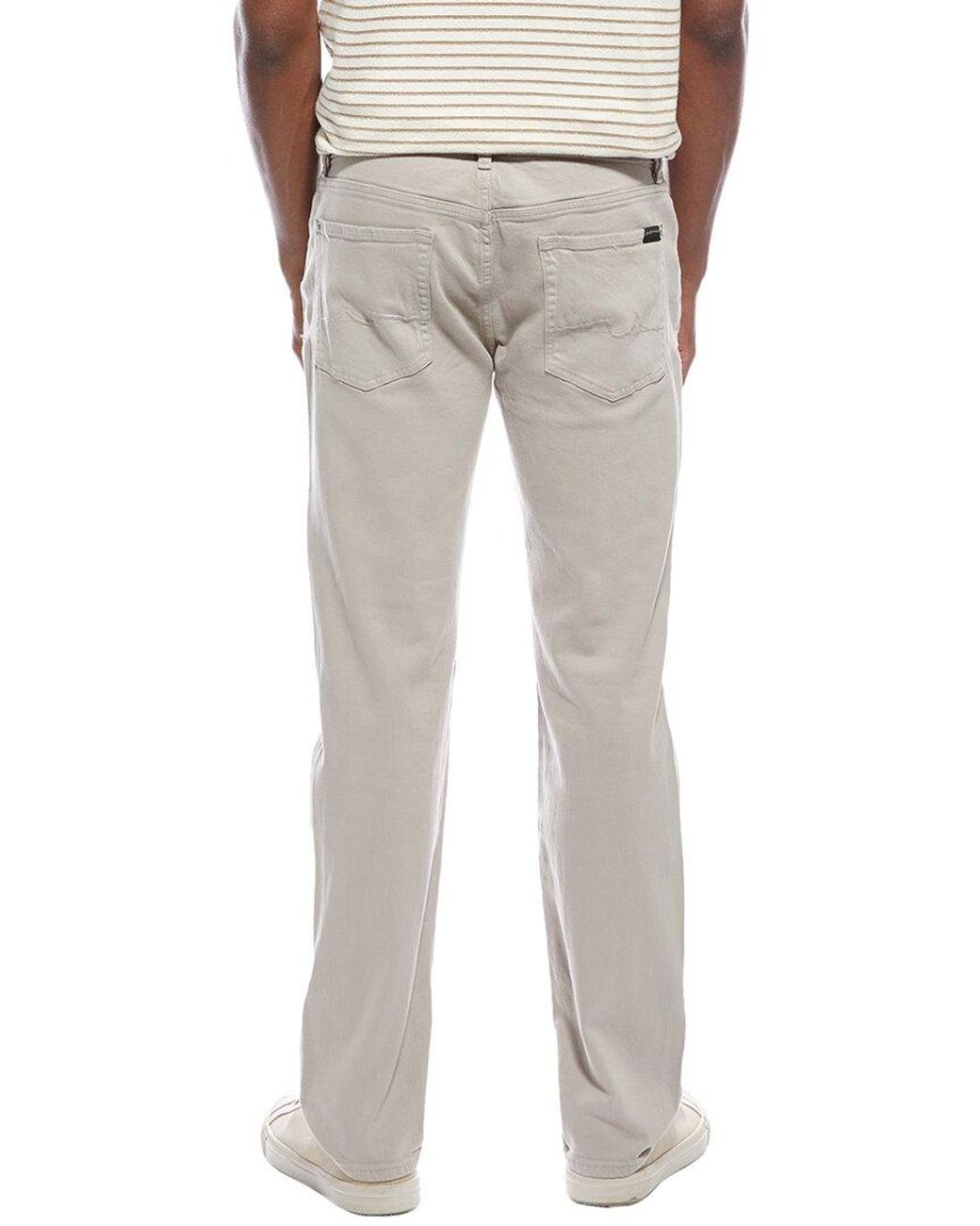 7 For All Mankind Gray Slimmy Slim Straight Jean for men