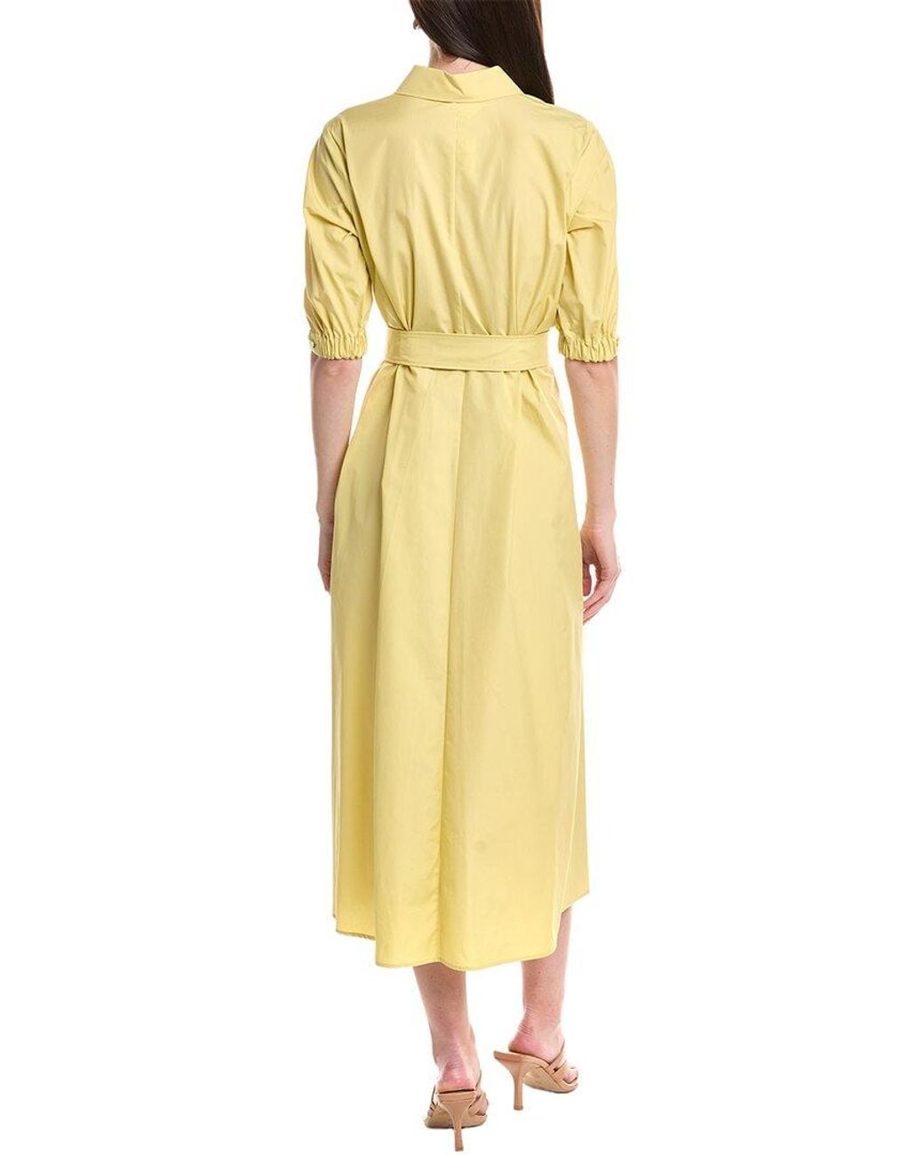 Max Mara Yellow Hoyo Maxi Dress