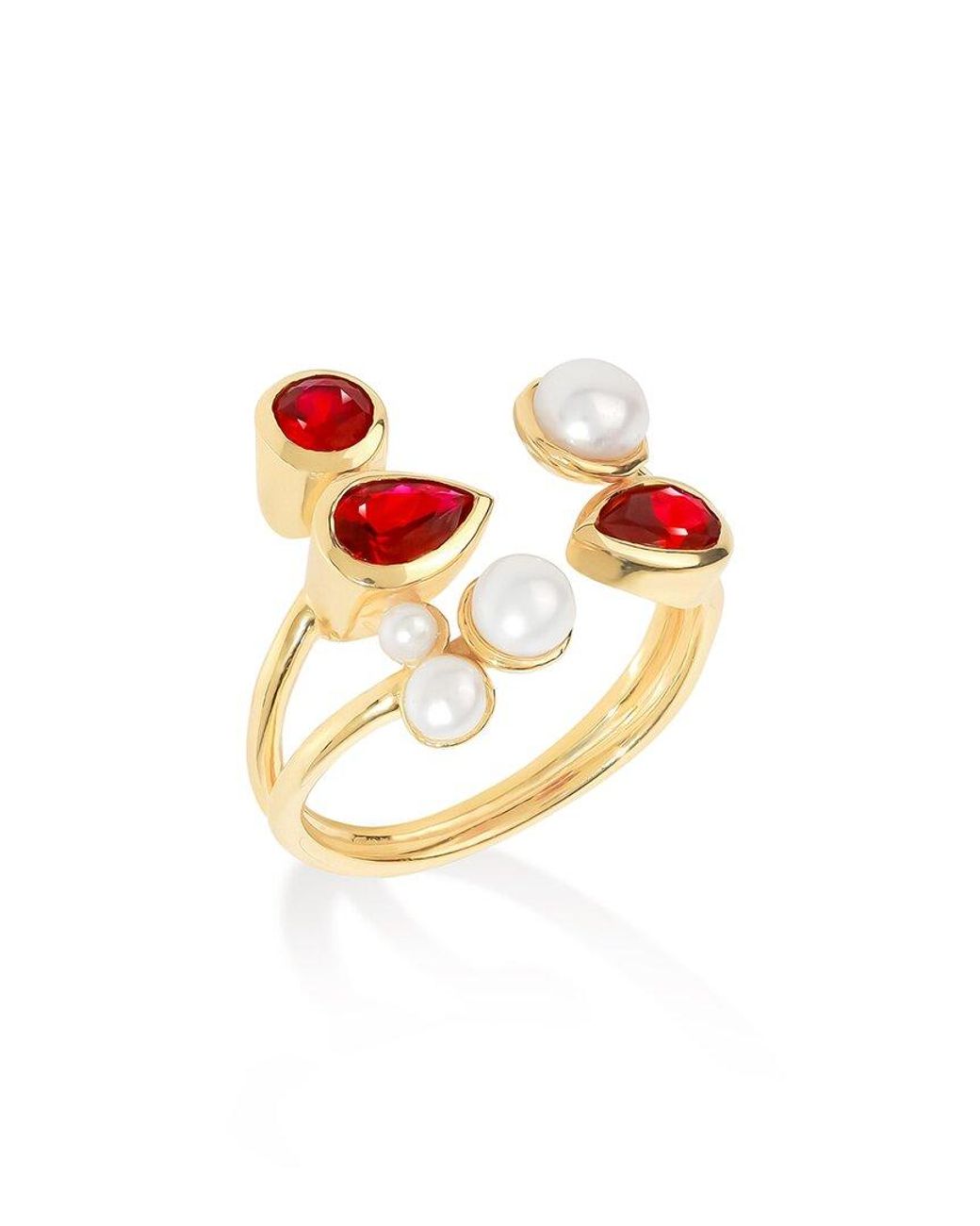 TIRAMISU Multicolor 14K Over 2.24 Ct. Tw. Lab-Grown Gemstone Solitaire Ring