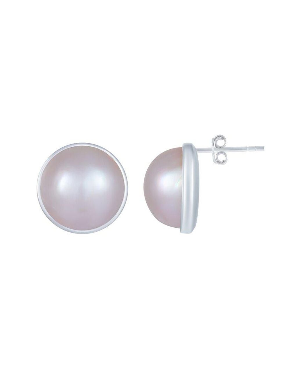 Splendid Multicolor 2X6Mm Pearl Plated Earrings