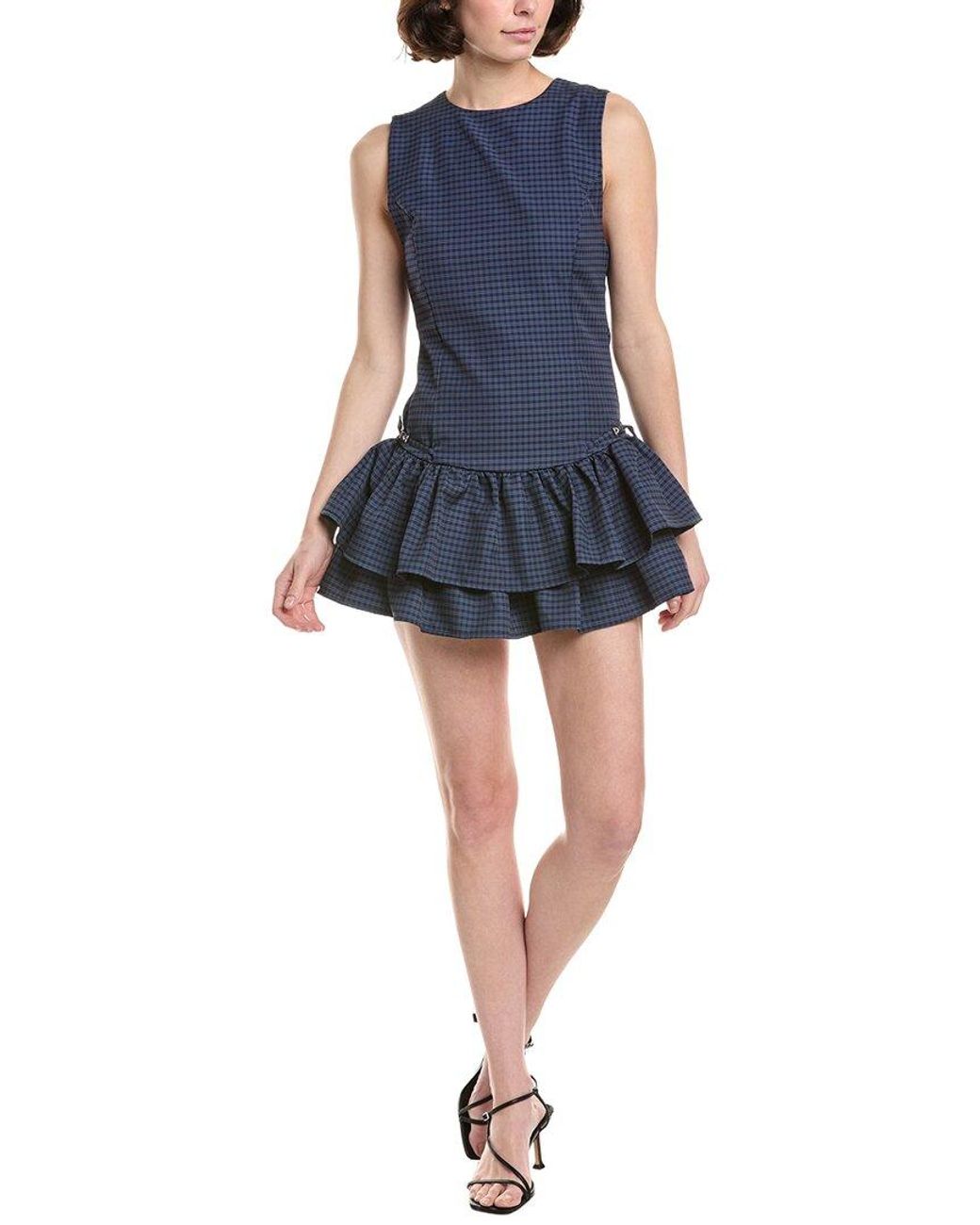 7021 Blue Sleeveless Dress