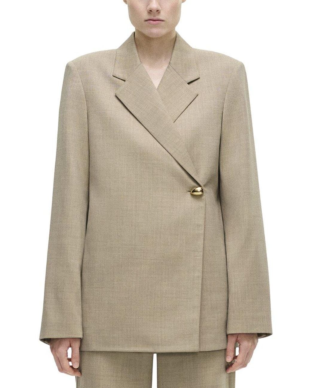 Adam Lippes Natural Harrison Wool-Blend Jacket
