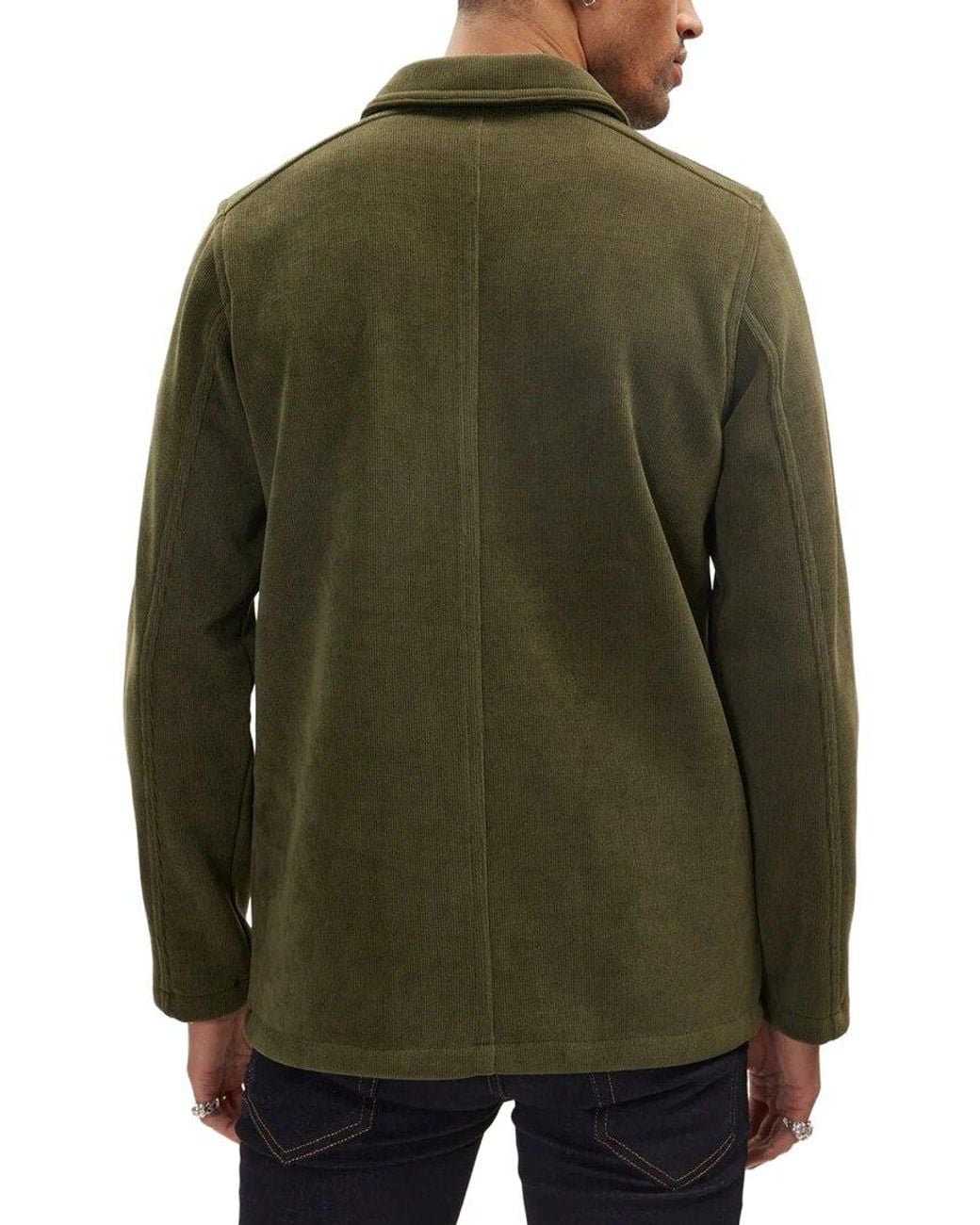 Ron Tomson Green Chore Coat for men