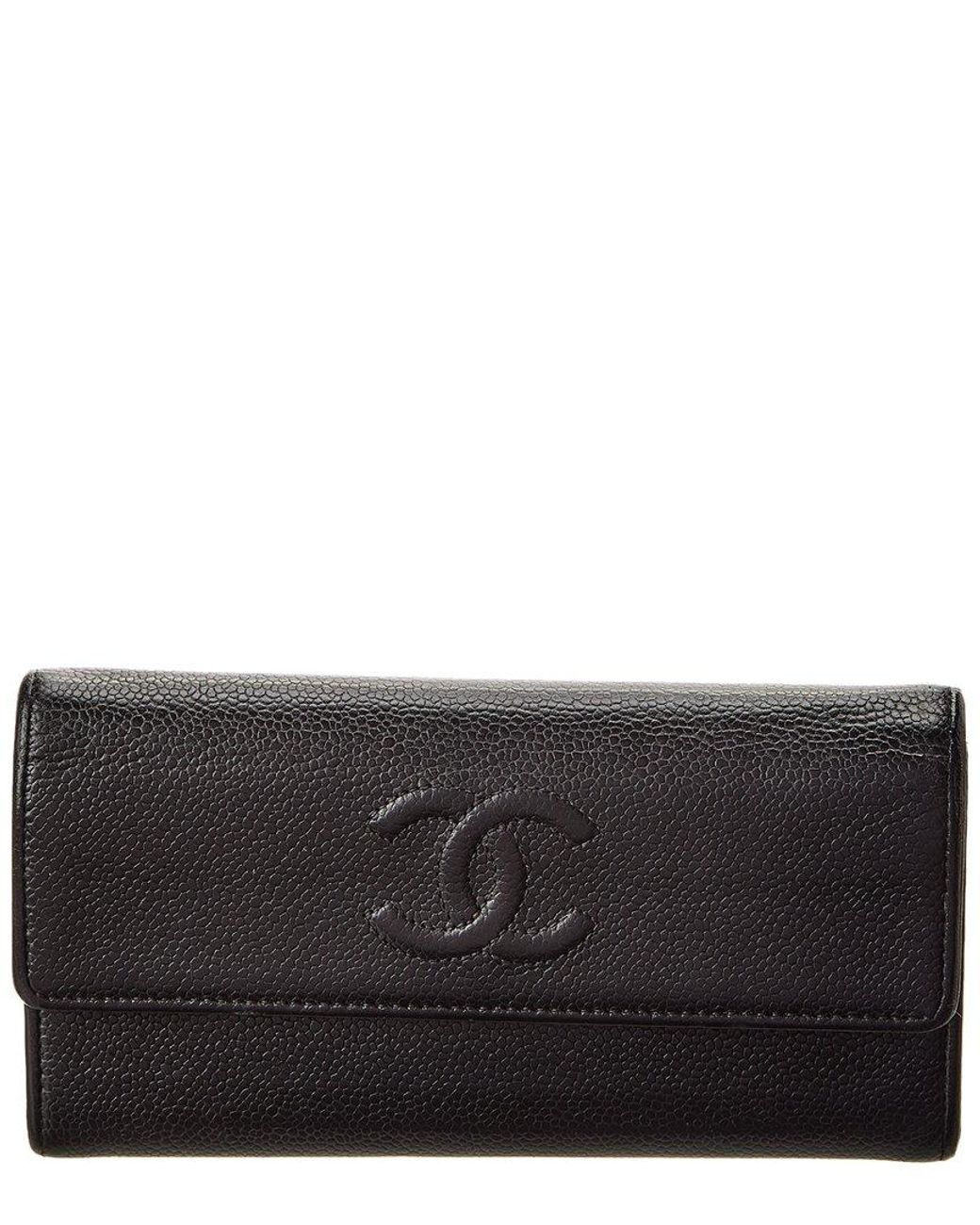 Chanel Trifold Cc Wallet in Black