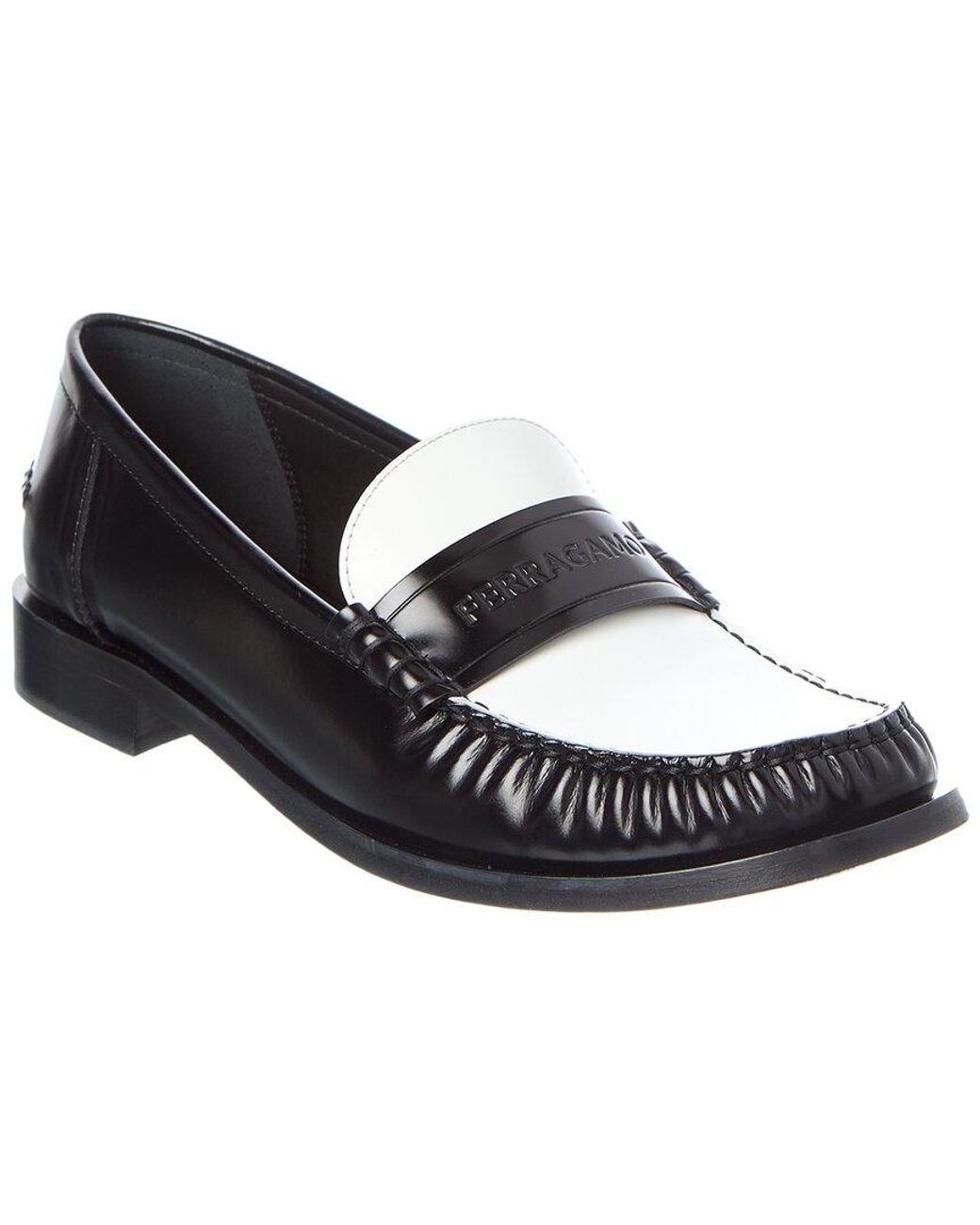 Ferragamo Black Irina Leather Loafer