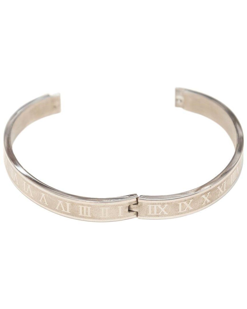 jean claude White Dell Arte Stainless Steel Bangle Bracelet for men