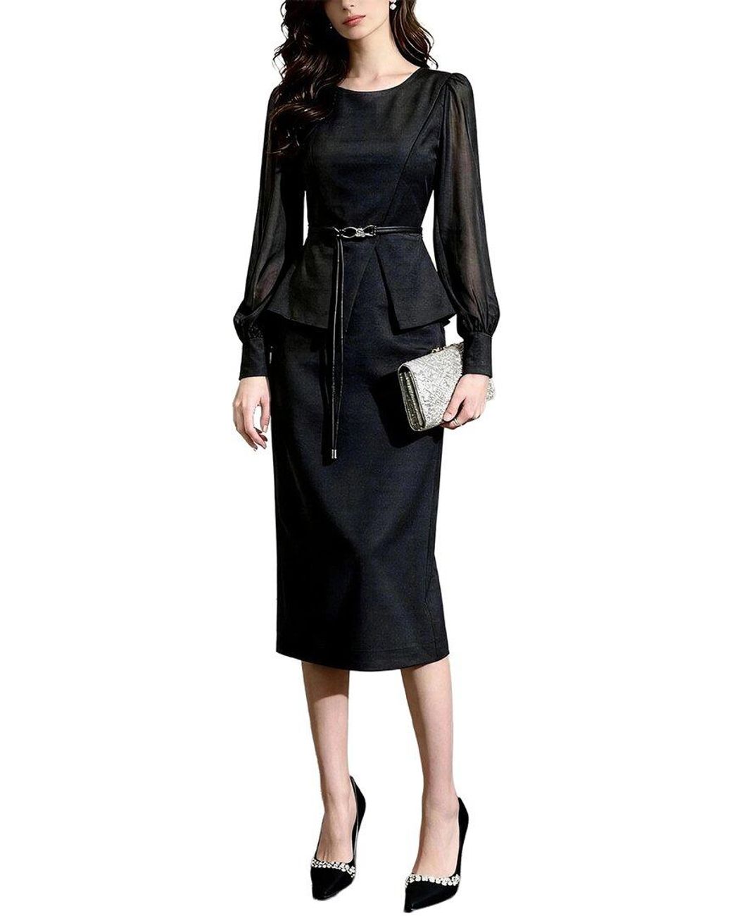 BRC By BURRYCO Black Midi Dress