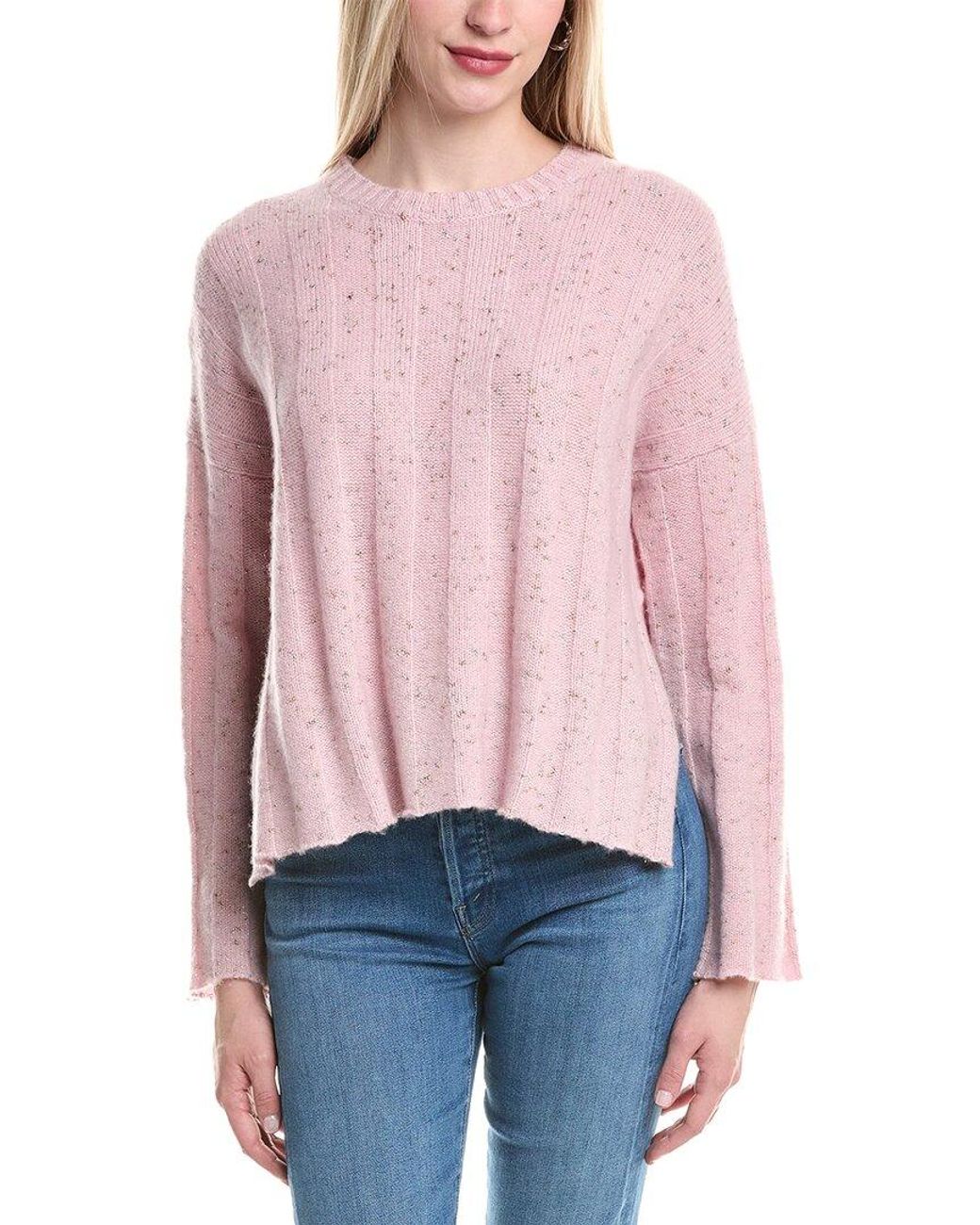 Autumn Cashmere Red Ribbed Wool-Blend Sweater
