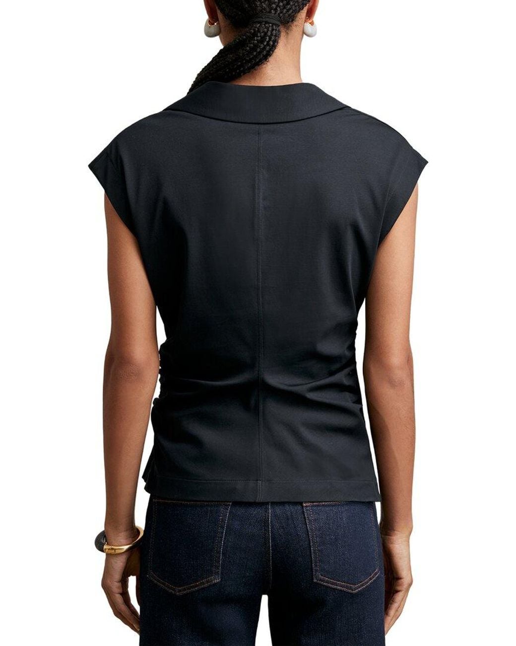 Reiss Black Jean Top
