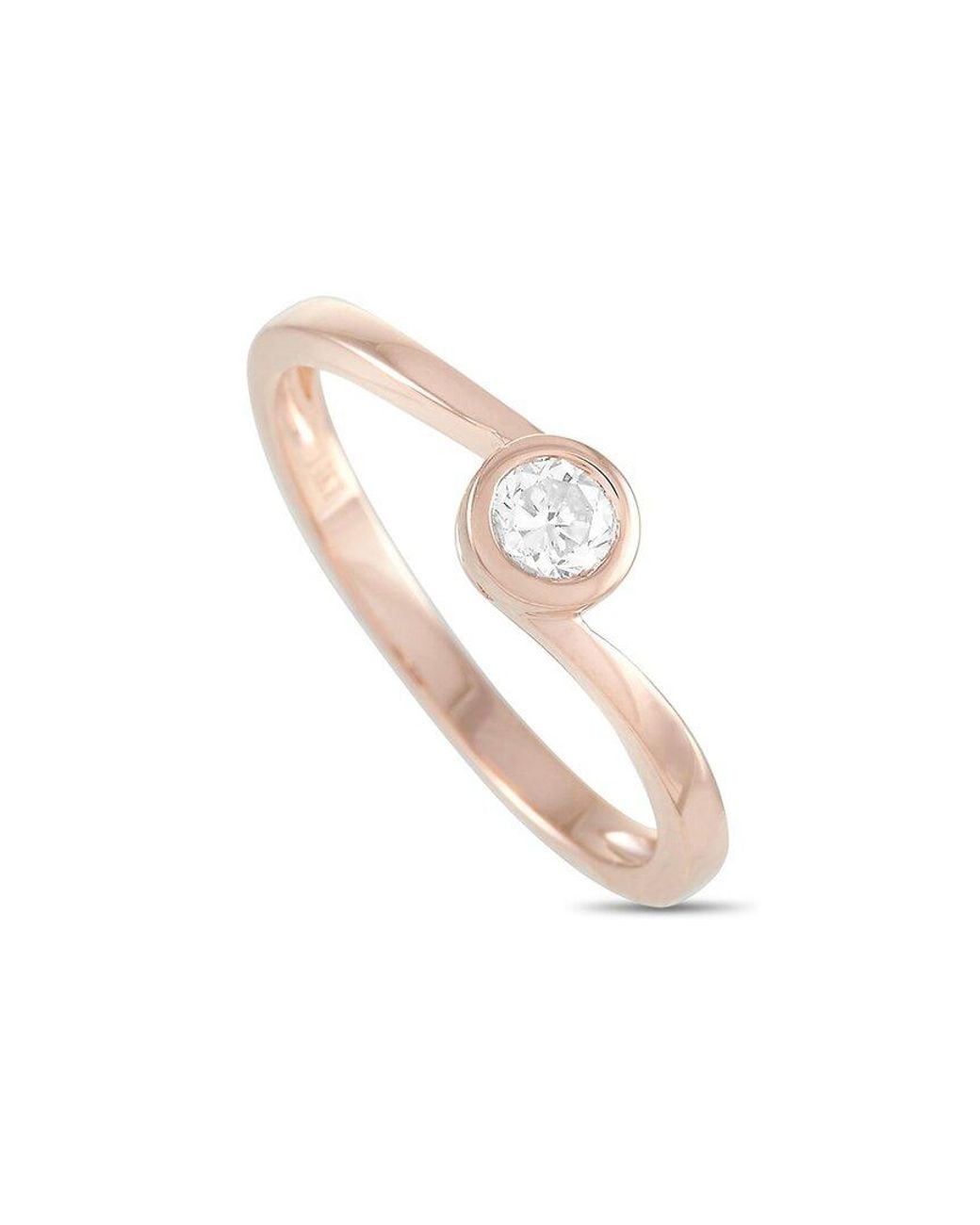 Diamond Select Cuts White 14k Rose Gold 0.26 Ct. Tw. Diamond Ring