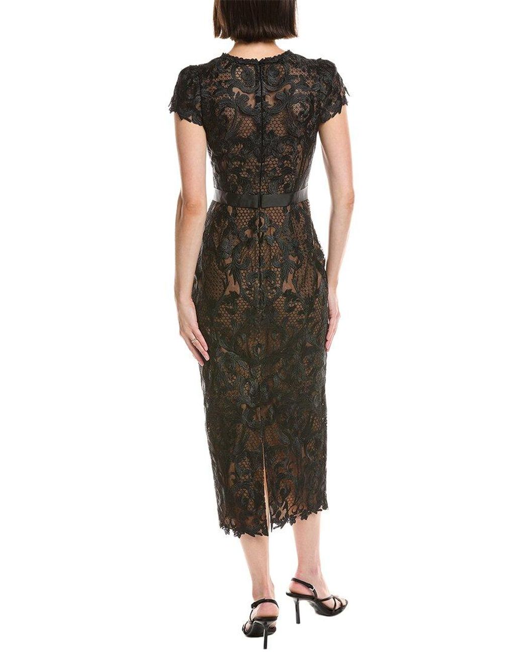 Marchesa Green Noho Cocktail Dress