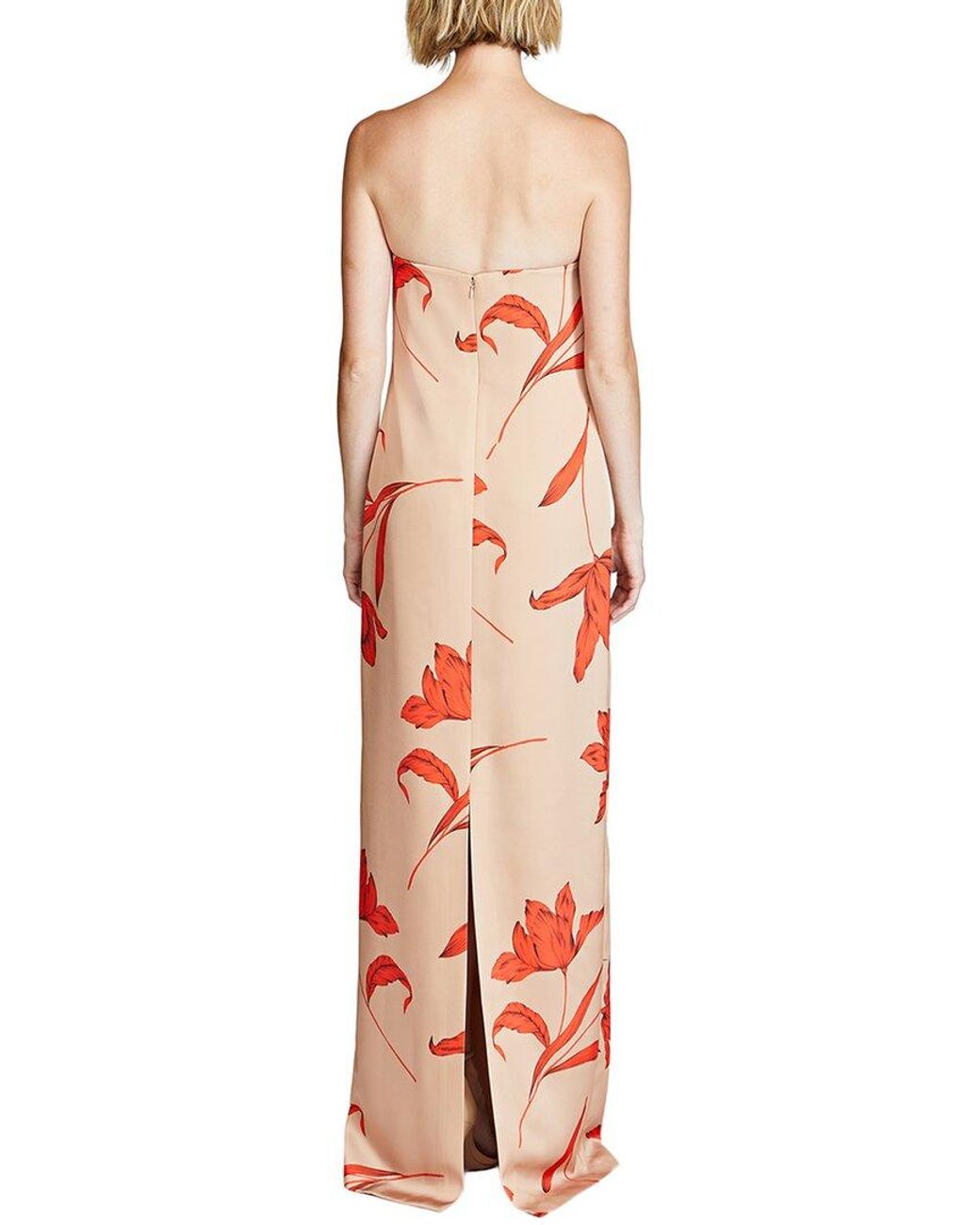 Halston Heritage Red Manuela Gown