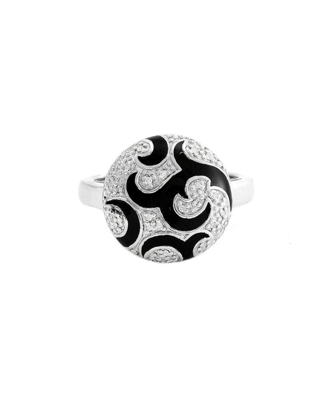 Diamond Select Cuts Black 0.06 Ct. Tw. Diamond Ring